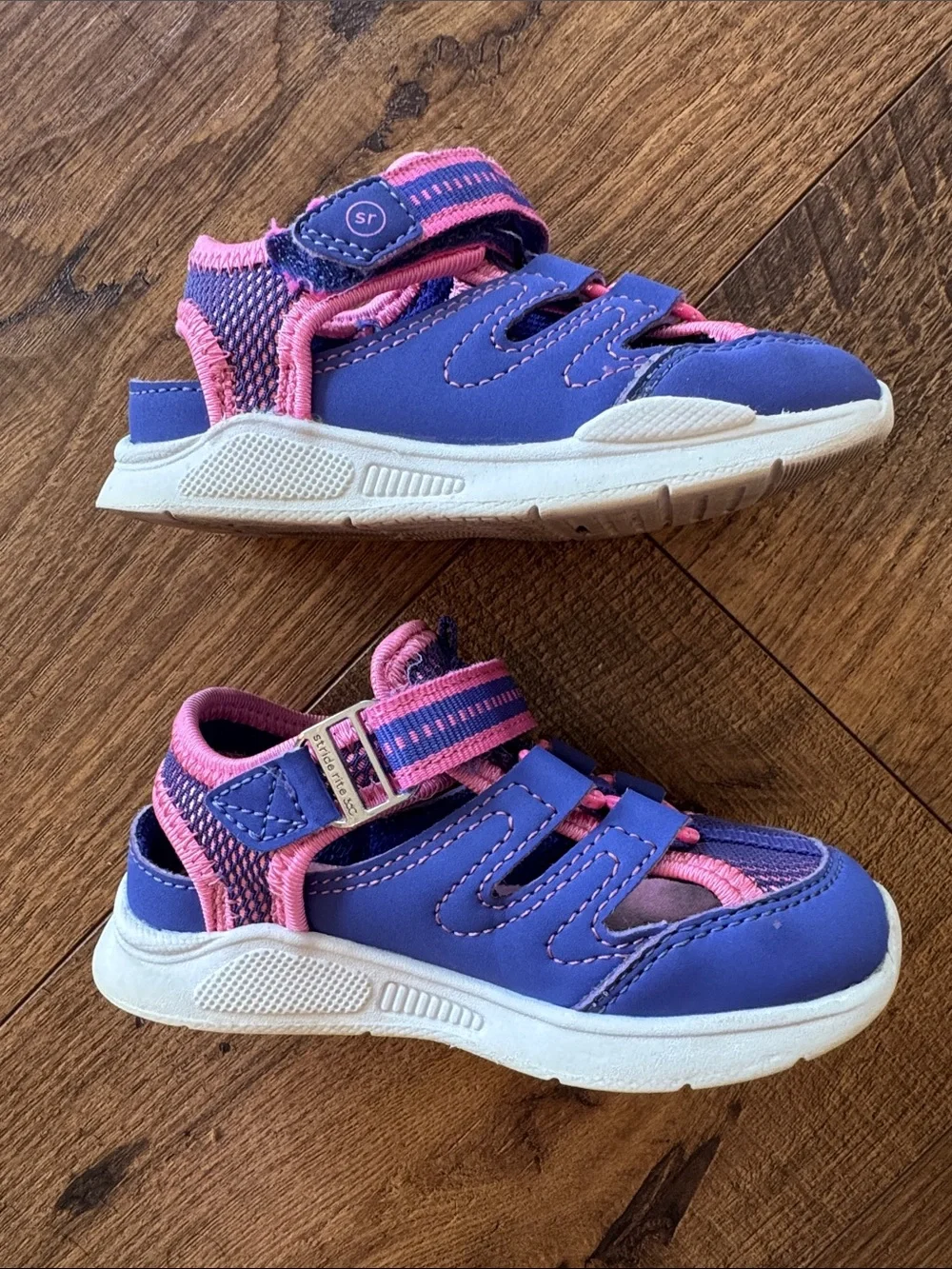 Stride Rite Flynn toddler girl sandals, size 7, purple/pink